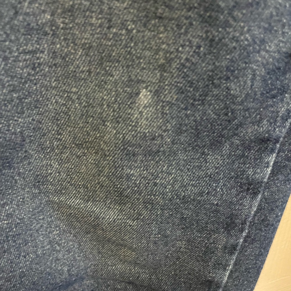 517 Free People We The Free High Rise Skinny Jeans 28 Raw Hem Dark Wash Denim - Picture 7 of 8